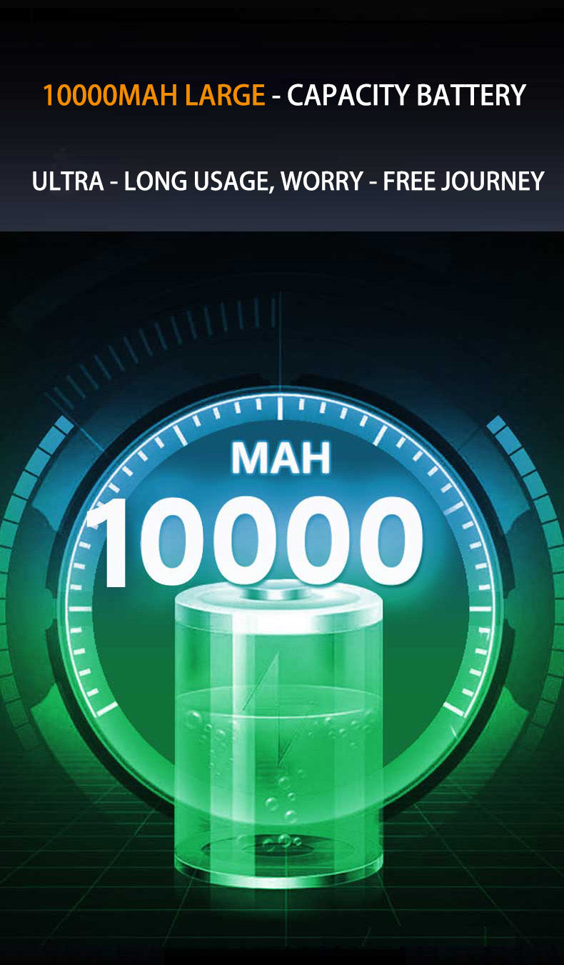 秒启极速救援20000mAh汽车应急启动电源|-20℃严寒秒启|LED照明+充电宝+充气泵四合一