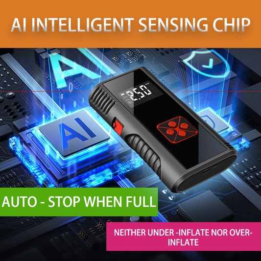 Instant Rapid Rescue Battery - Emergency Vehicle Startup Power Supply for Instant Startup | -20℃ Extreme Cold Resistance | LED Lighting + Battery Charger + Air Pump Integrated Unit